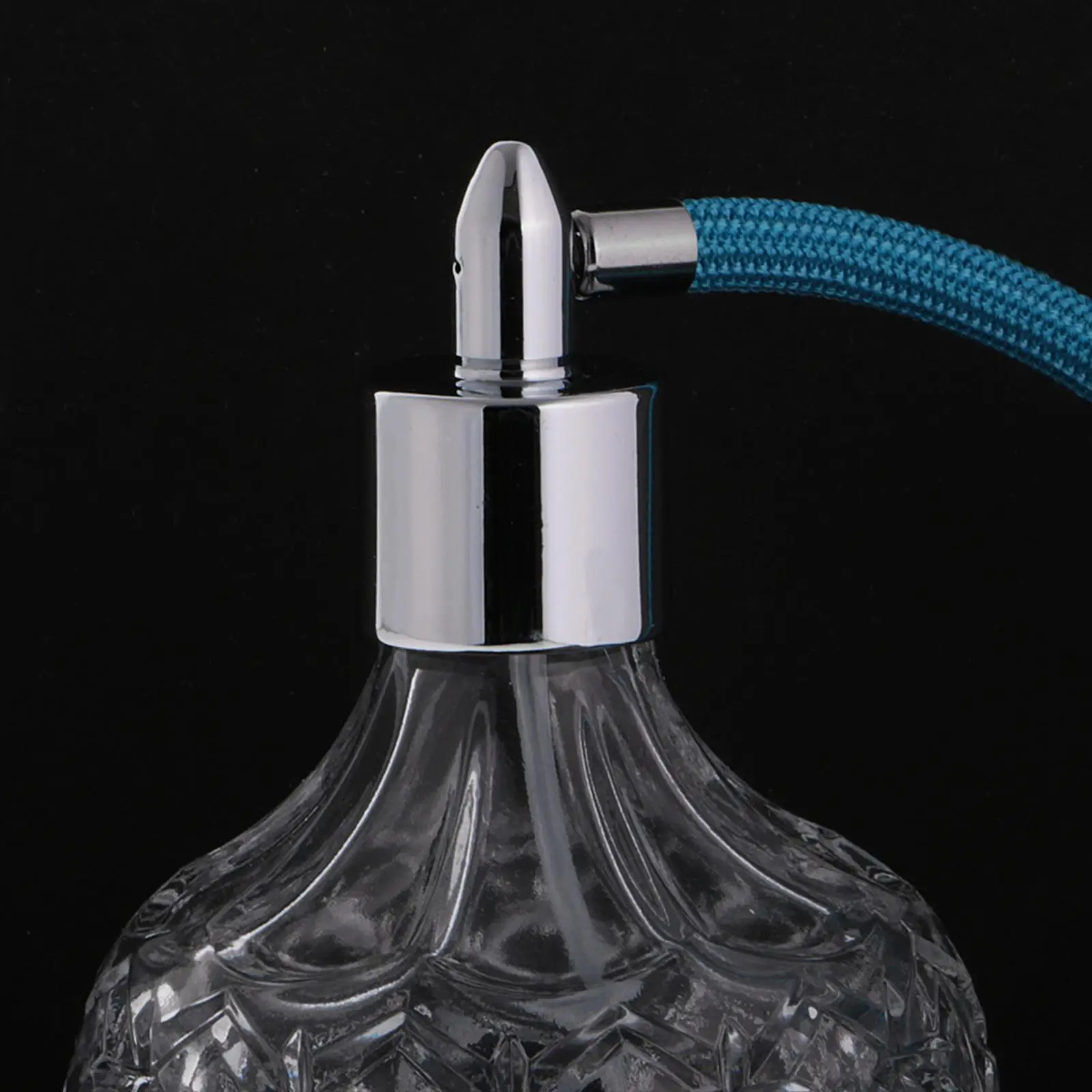 Frasco De Perfume De Cristal Claro, Atomizador De Vidro, Estilo Vintage, Elegante