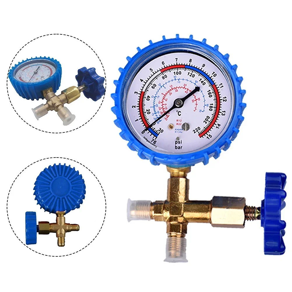 High And Low Pressure Single Gauge Valve Air Conditioner Fridge Pressure Gauge Professional Air Conditioning Recharge Pressure