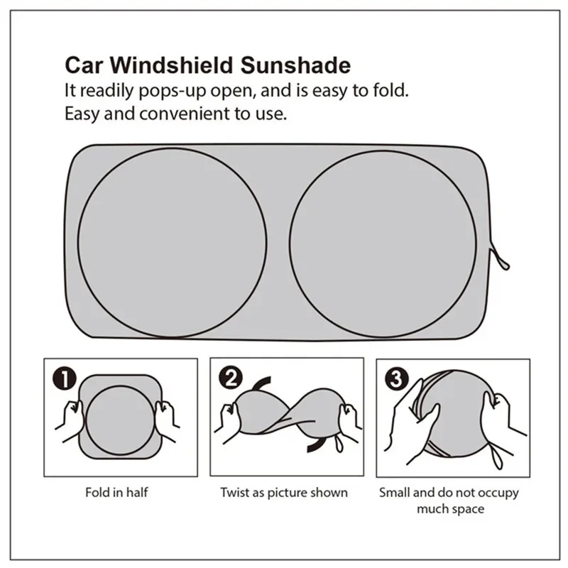 Summer Windshield Sunshade Car Window Sun Shade For Mercedes BMW Toyota Ford Mini Cooper Volvo Car Front Windscreen Cover