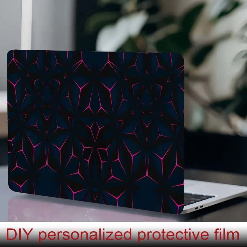 

2 laptop stickers Cracked Honeycomb Protective film, DIY scratch resistant sticker