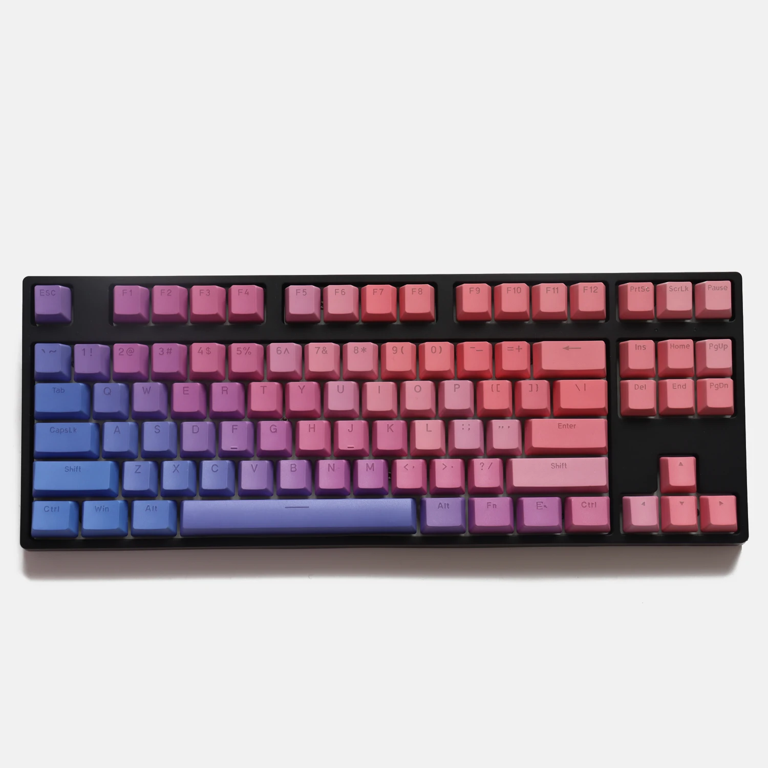 

108 Keys Gradient Top Print Keycaps Backlit OEM Profile PBT Mechanical Keyboard Keycap For MX Switch 61/87/104/108