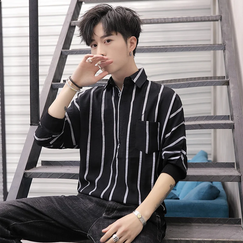 

Loose Men's Summer Batwing Sleeve T-Shirt Shirt Style Base Layer Top Cotton Polyester Blend Thin Seven Sleeve Casual Wear