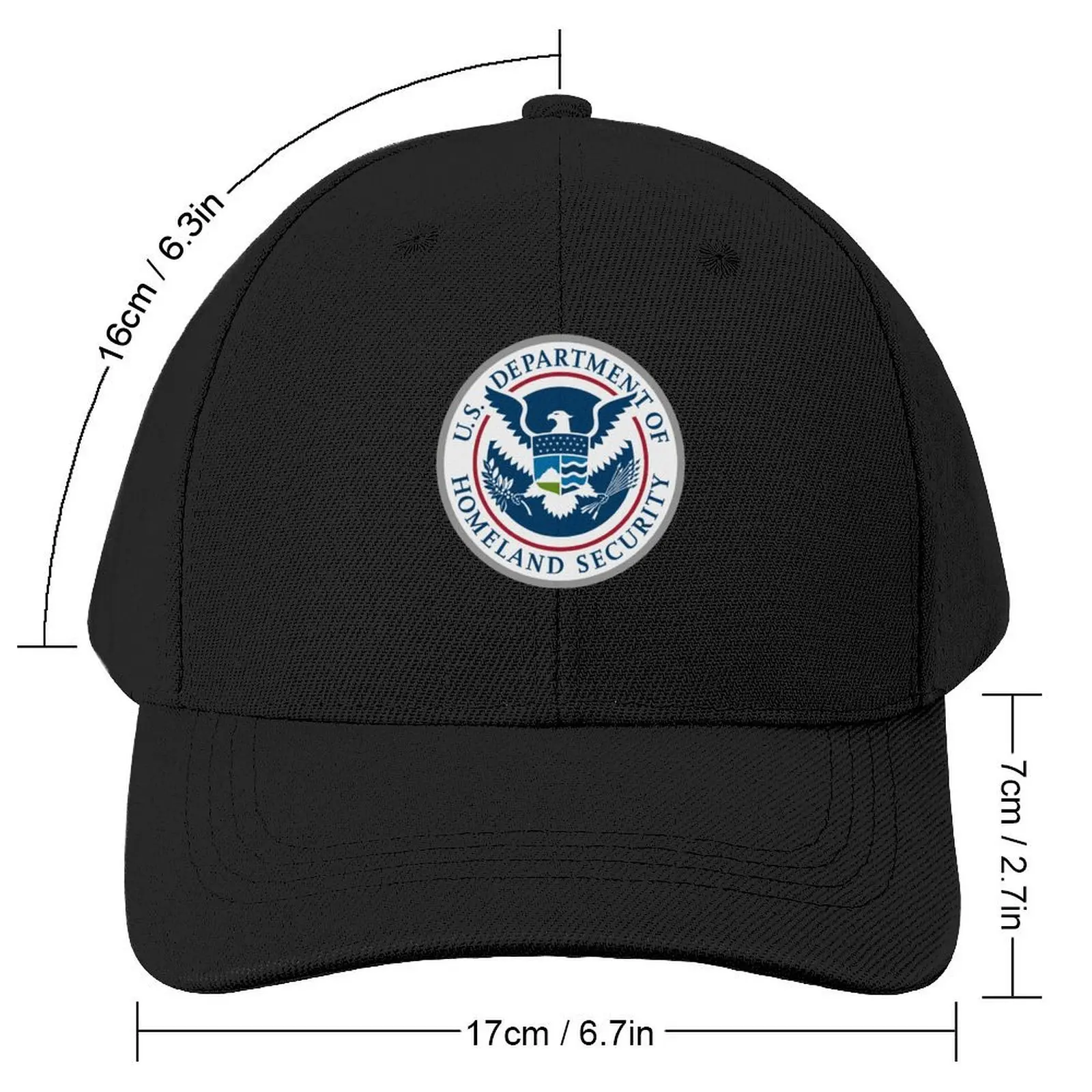 U.S. DEPARTMENT OF HOMELAND SECURITY SEAL US UNITED STATES DHS Baseball Cap Ball Cap Beach Outing Men's Luxury Women's