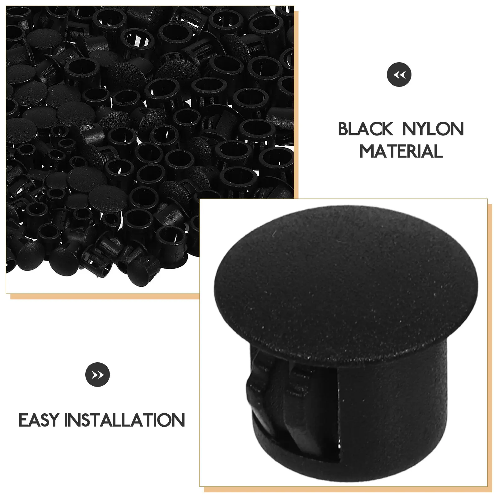 200Pcs Plastic End Caps Hole Plugs for Furniture Screw Covers Decorative Repair Tubing Plug Open Hole Plugs Chair Caps view 5