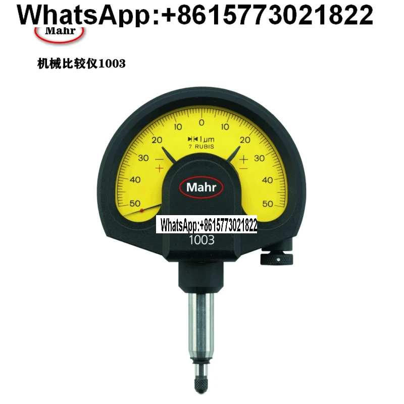 Medidor de resorte de torsión alemán Mahr, medidor de dial, comparador de inductancia digital, comparador mecánico Maer 1003/ 4334000