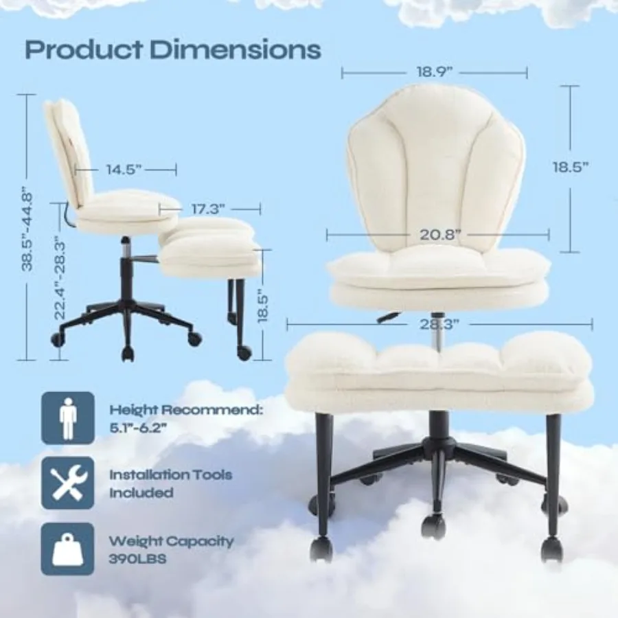 ADHD cross-legged office chair for focus and posture support, made of breathable mesh and durable steel, black with ergonomic d