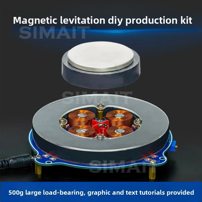 Push-down Maglev DIY Kit, Electronic Manufacturing Welded Circuit Board Module Experimental Kit Bearing 500g