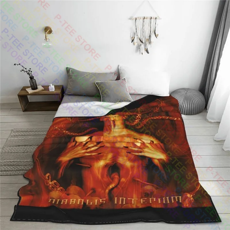 2003 Dark Funeral Diabolis Interium Blanket Warmth Bedroom Lightweight Faux Fur Mink Camping Blanket