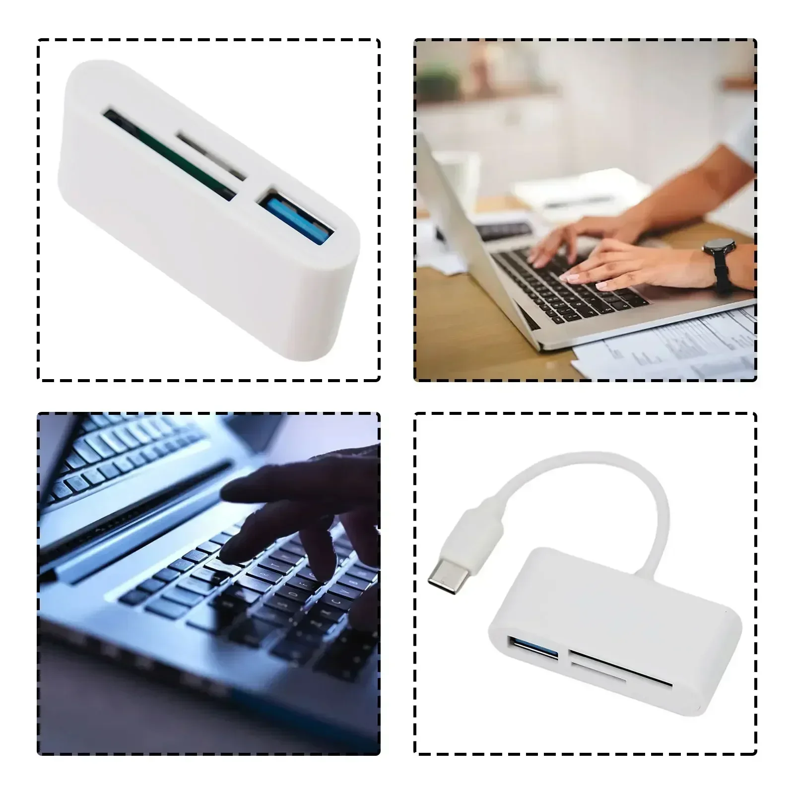 Suitable For Mobile Phone 3 In 1 Card Reader USB-C Android/TF Multi-function Memory Card OTG Adapter