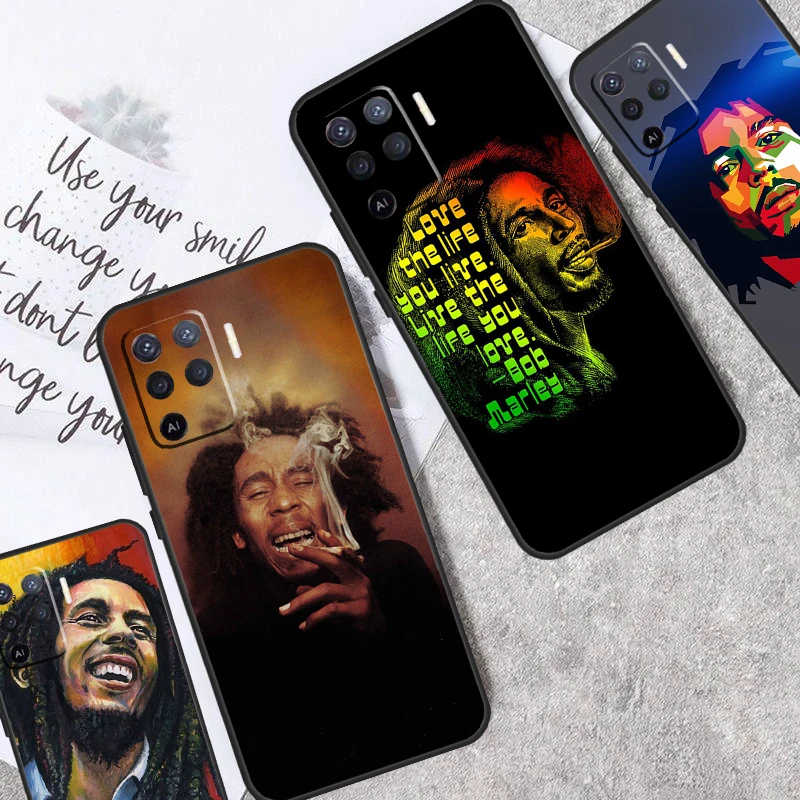 Reggae Bob Marley For OPPO A53 A5 A9 A15 A17 A57 A77 A96 A76 A16 A54 A74 A94 A98 A78 A58 A52 A72 A54S Case