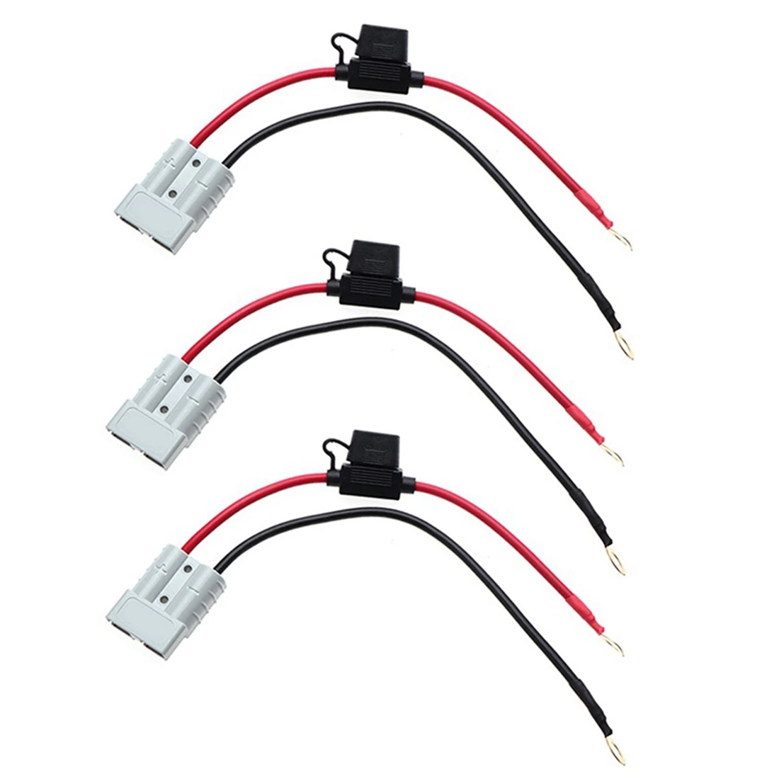 

【NOW SAVE】3 шт. подходят для водонепроницаемого разъема Anderson + блок предохранителей с линией 50A, клеммная колодка среднего предохранителя