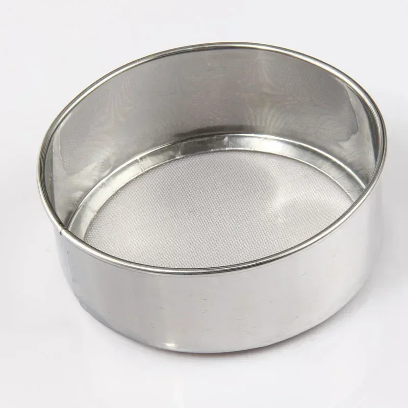 Thickened Stainless Steel 40 Mesh Bottom Mesh Flour Rice Sieve 10CM~21CM Fine Powder Baking Sieve Kitchen Tools