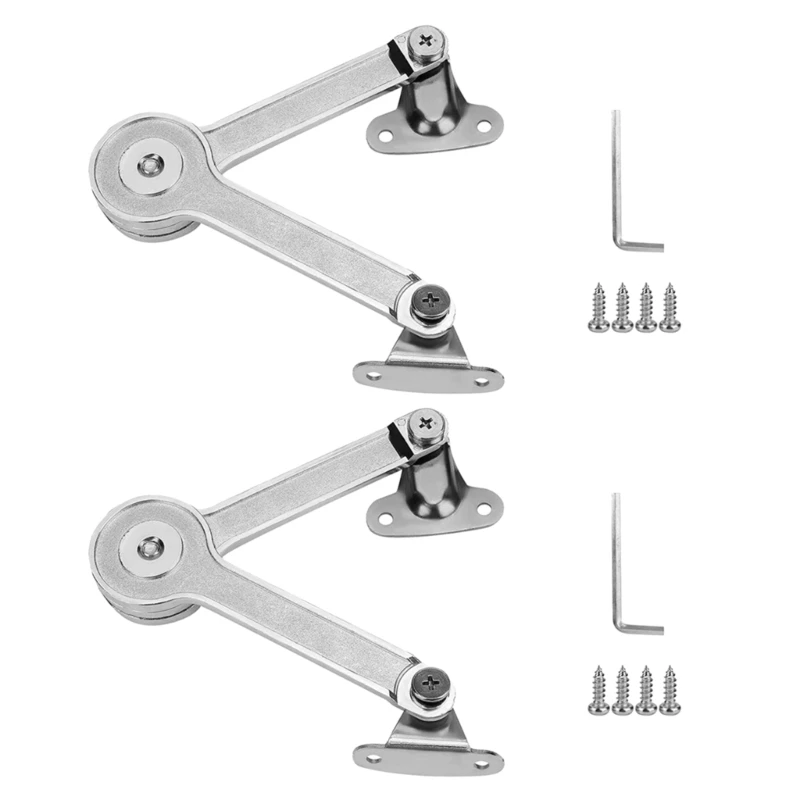 Zinc Alloy Lid Hinges 75°/ 90° / 110° Lid Stay with Soft Close Toy Box Hinge Drop Shipping