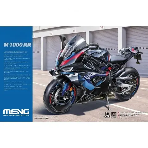 MENG MT-009 M1000RR High-Performance Superbike 1/9 Assembled Scale Model Kit DIY Toys，for Collectible Birthday Gifts