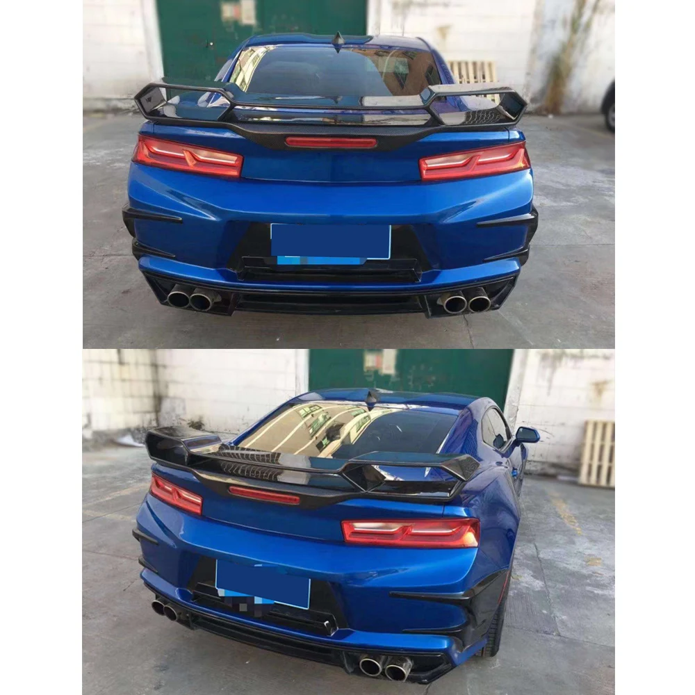 Carbon Fiber Rear Trunk Spoiler Big Customized Wing Fit For Chevrolet Camaro Coupe 2016 2017 2018