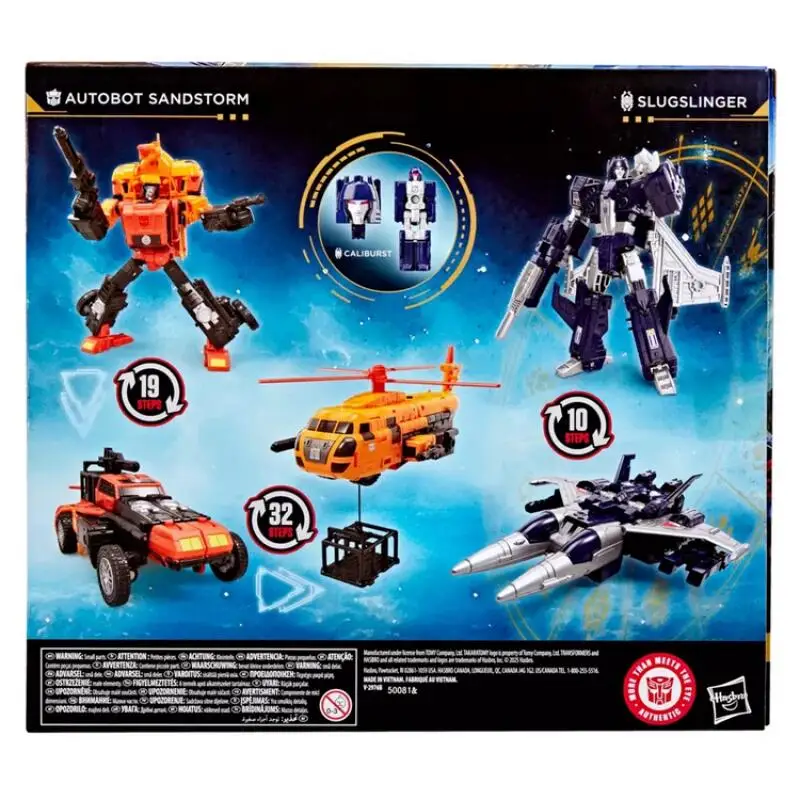 TRANSFORMERS Age of The Primes Wreckn Doom Collection 7.5IN Autobot Sandstorm 5.5IN Slugslinger Action Figures หุ่นยนต์ของเล่น 2-Pack