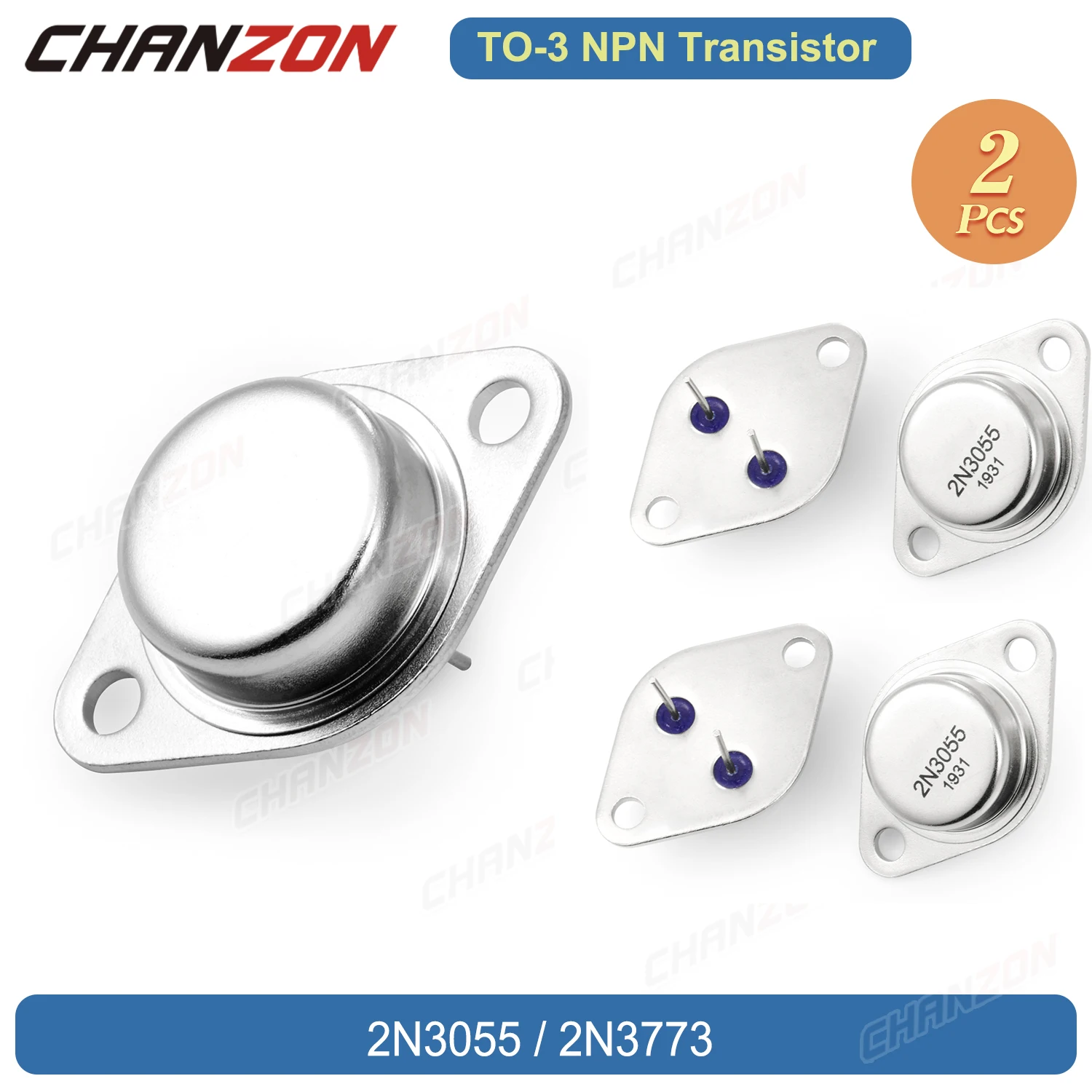 2Pcs TO-3 2N3055 2N…