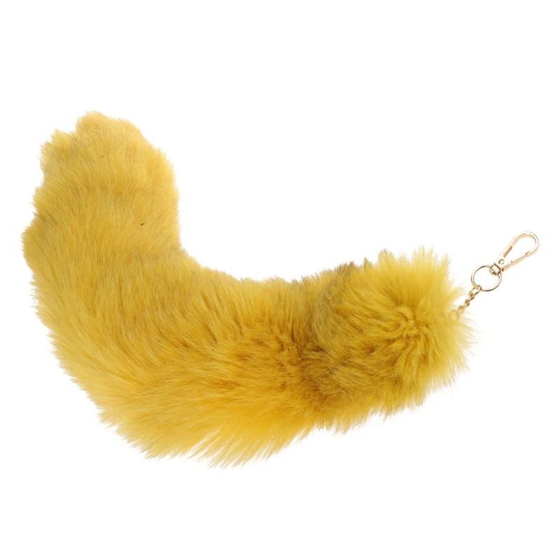 Plush Faux Furs Tail Halloween Party Costume Adult Cosplays Dress Up Tail Artificial Animal Tail Faux Furs Foxes Costume N7YF