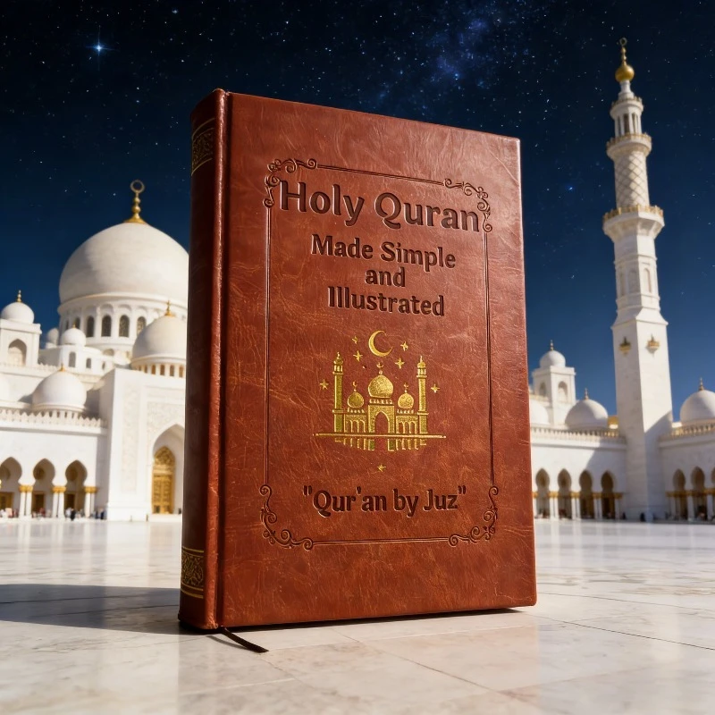 

Коран: с изысканными иллюстрациями, это упрощенный и широко распространенный религиозный письменный памятник.