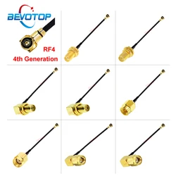 2PCS/lot SMA to IPX Cable 4th Generation RF4 MHF4 Female to SMA Male / Female Connector RF1.13 Pigtail WIFI Antenna Jumper