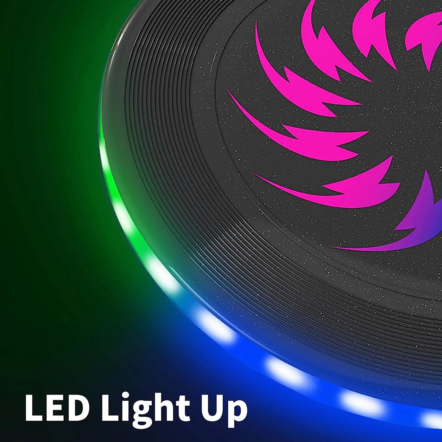 IGrowsla-disco volador con luz LED que brilla en la oscuridad, 175g, recargable, regalo de Camping para hombres/niños/adolescentes/niños, estándar definitivo