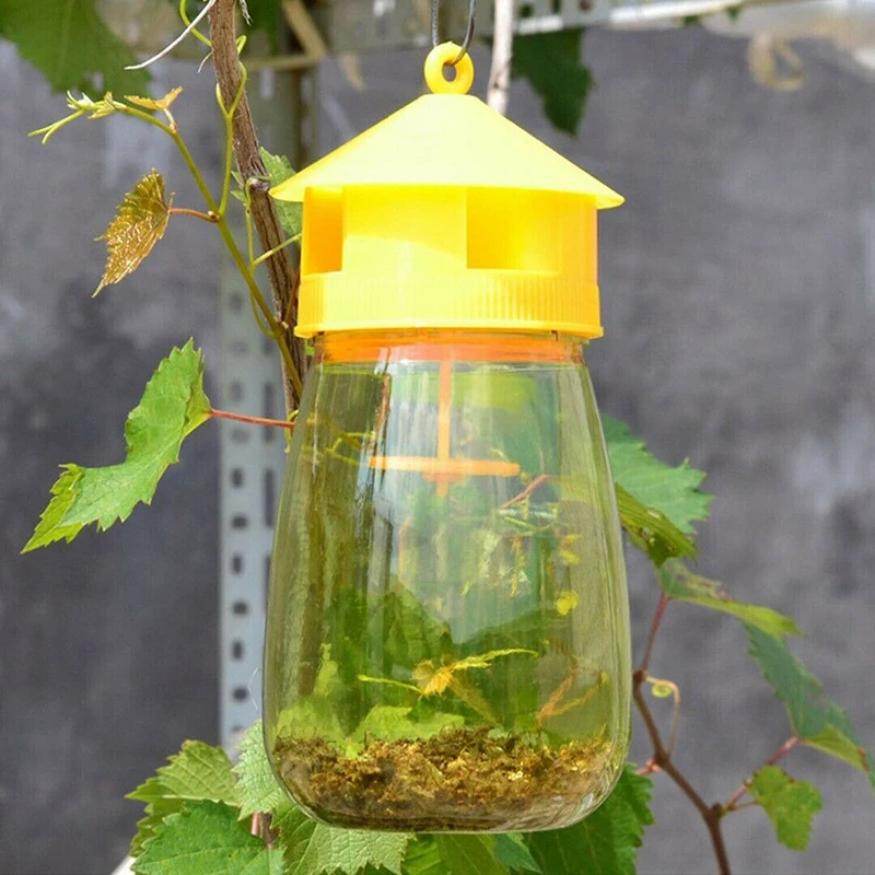 PCS Wasp Trap Fruit Fly Flies Insect Bug Hanging Honey-Trap Catcher Killer No-Poison Hanging Tree Pest Control Tool