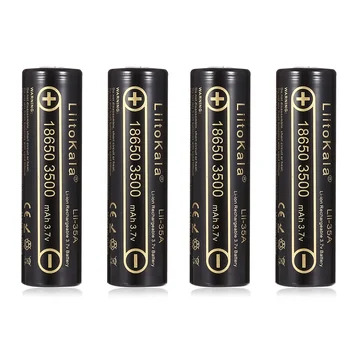 1-12pcs LiitoKala Lii-35A 18650 3500mAh 3.7V Li-Ion Rechargeable Battery 10A Lithium Batte