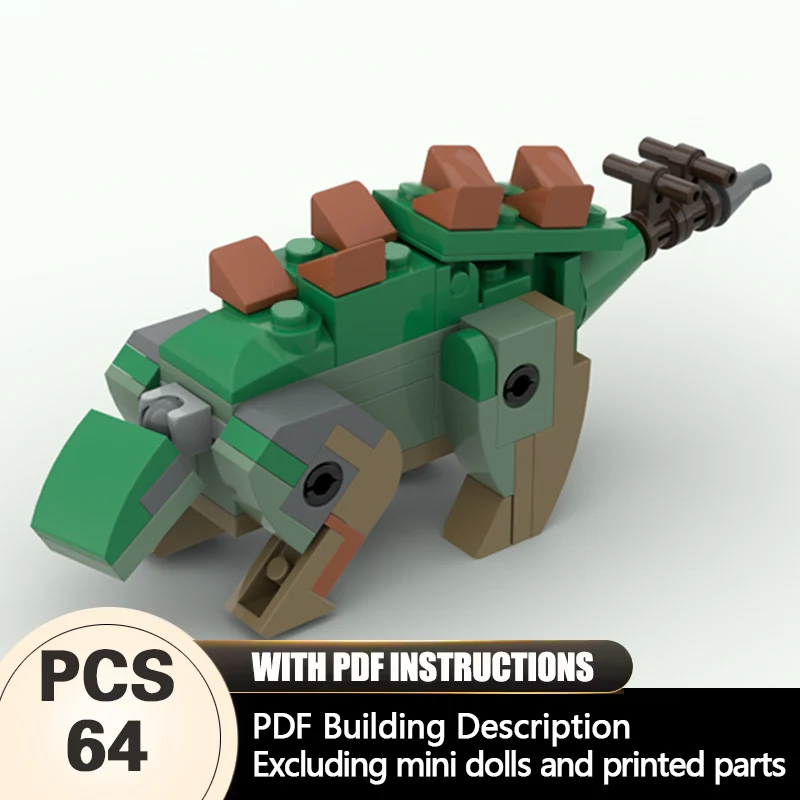 

Creators Animal Series Model MOC Building Bricks Stegosaurus Modular Technology Gifts Holiday Assemble Children Toys Suit