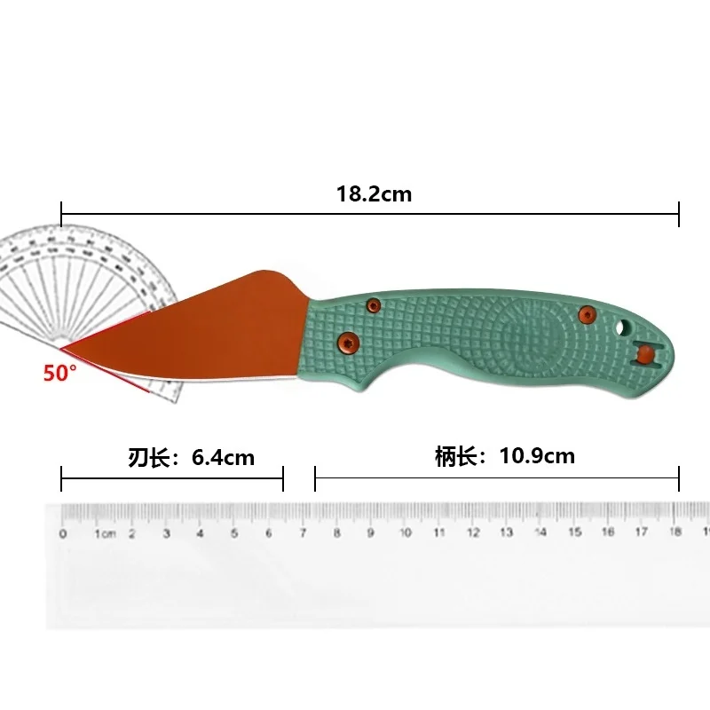 

C233 Outdoor Folding Knife Survival Stainless Steel Nylon Handle Portable Camping Tool