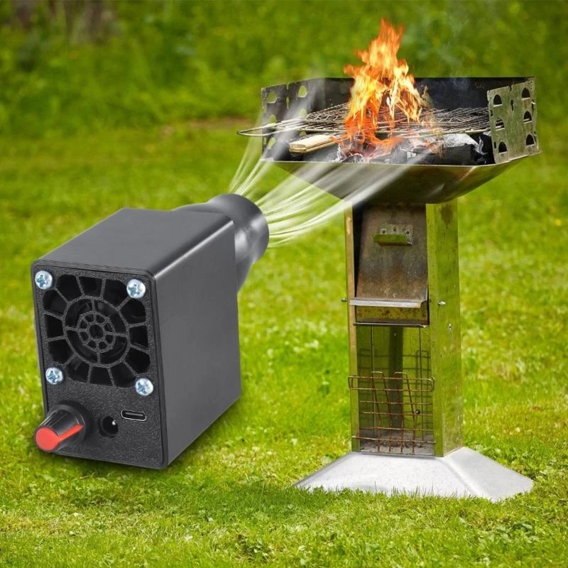 

Воздушные усилители для барбекю Воздуходувка с регулировкой скорости, вход типа C 5V3A