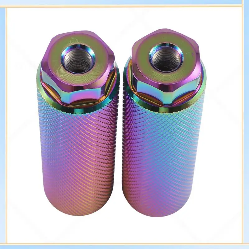 

-A60I, 4 шт., подножка для трюка из алюминиевого сплава для велосипеда, подставка для ног с осью 3/8 дюйма, рычажная ручка цилиндра, нескользящие подножки для оси