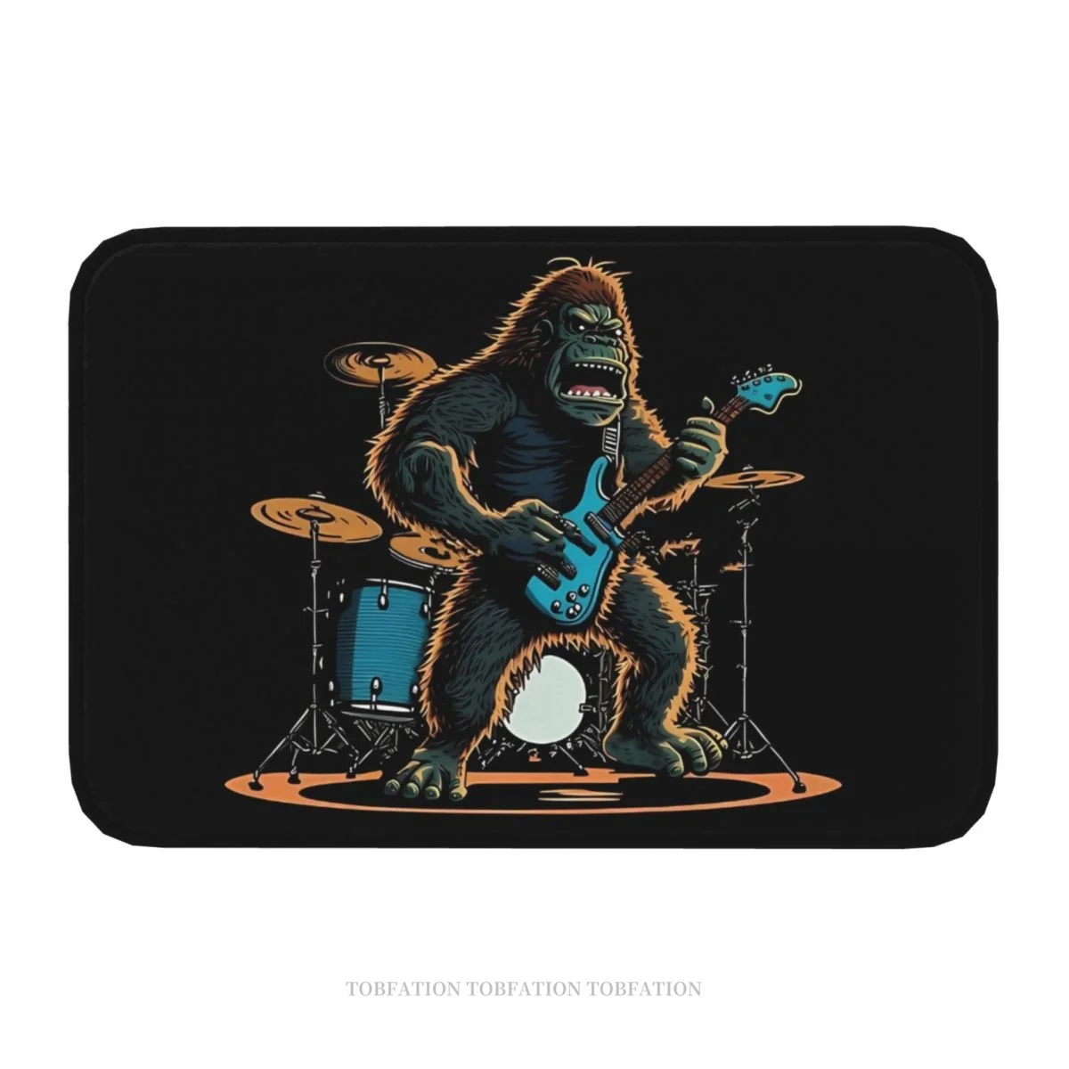 Bigfoot Sasquatch Bath Mat Axe Slayer Doormat Kitchen Carpet Balcony Rug Home Decoration