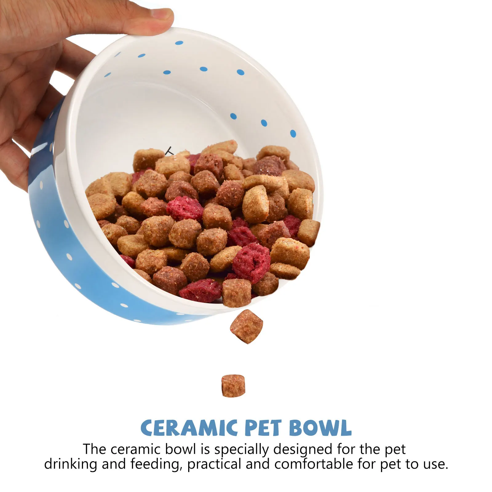

Pet For Cats Small Dogs Food Grade Safe Odorless Feeder Dish Cat Feeding Puppy Water Bowl Cat Drinking Bowl