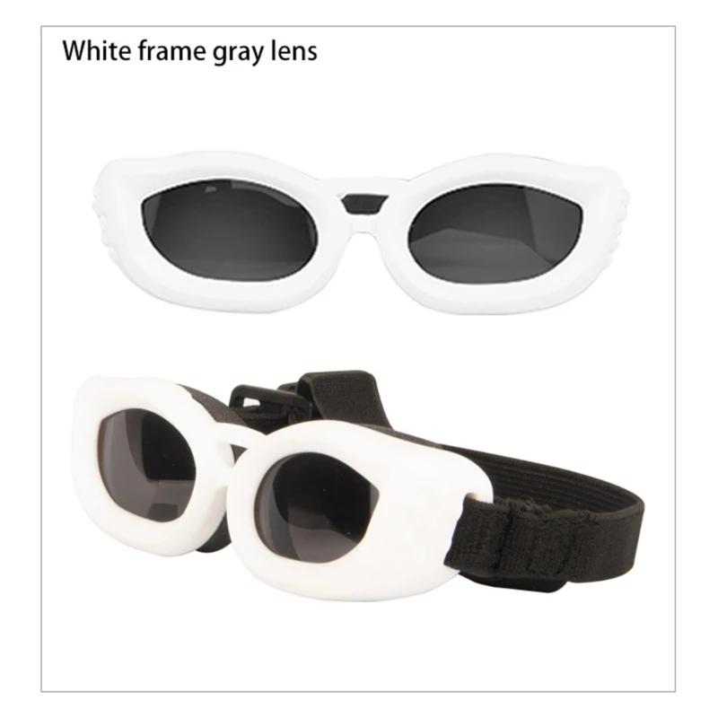 

Dog Sunglasses Pet Glasses Snow Sports Eye Wear with Adjustable Strap