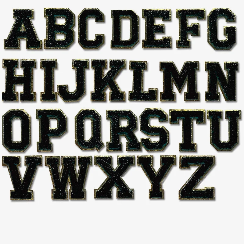 1pc Felt Letter Alphabet sticker Stick on Patches Chenille Letter For DIY Personalized Craft 5.5cm English Applique