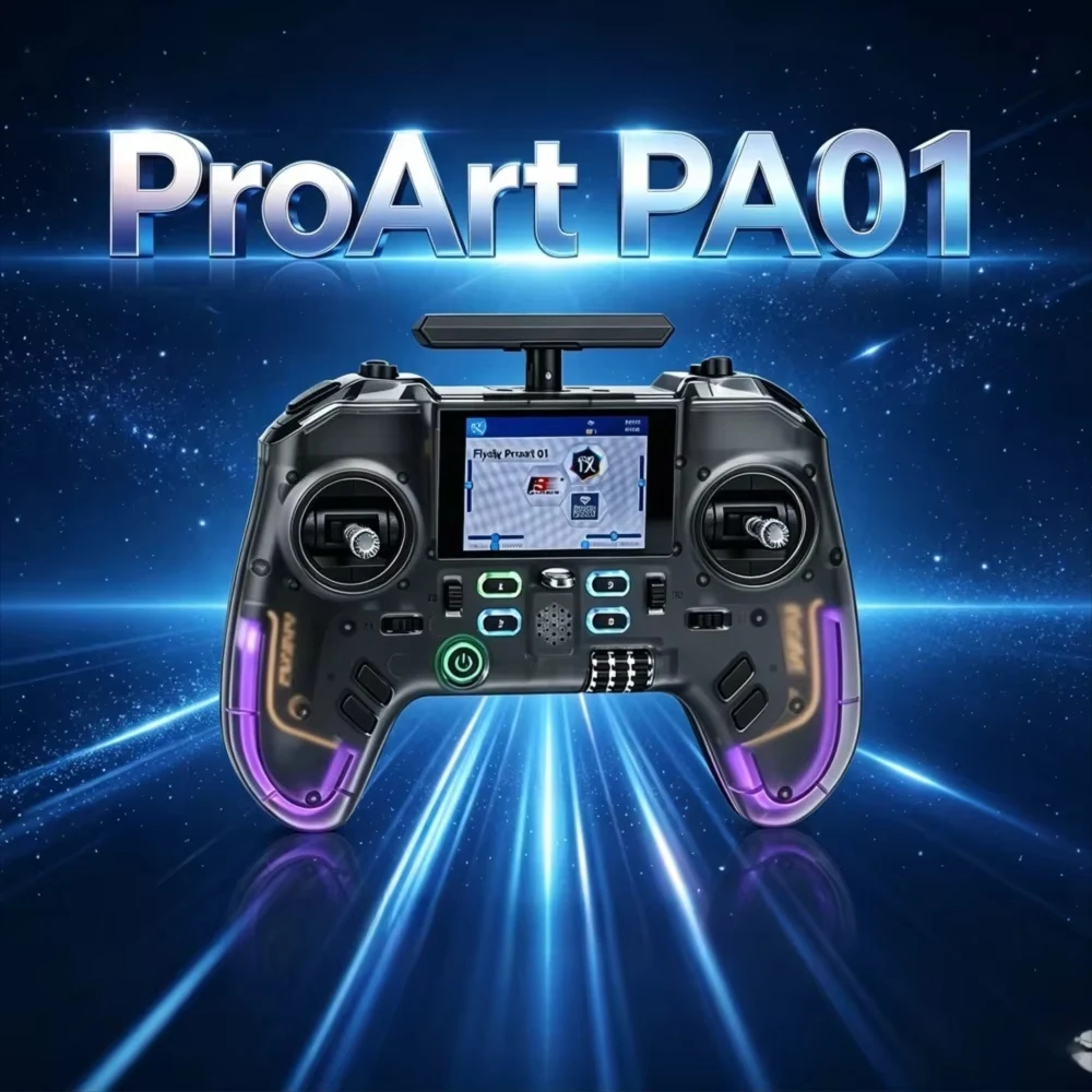 Flysky Fly Sky ProArt PA01 2.4GHz 2.4-inch IPS Display 500mW AFHDS3/ELRS Radio Controller With Gyroscope For FPV Drone Car Robot
