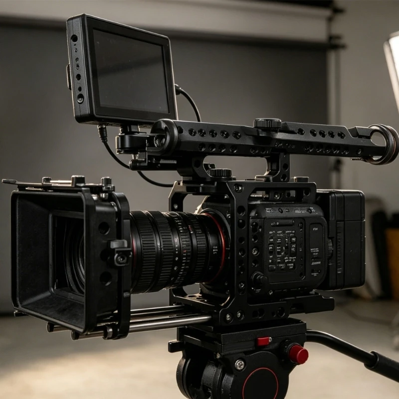  Heavy Duty 15MM Tube Clamp Adapter With 360 Degree Rotating Cheese Plate For Studio Equipment And Video Accessories