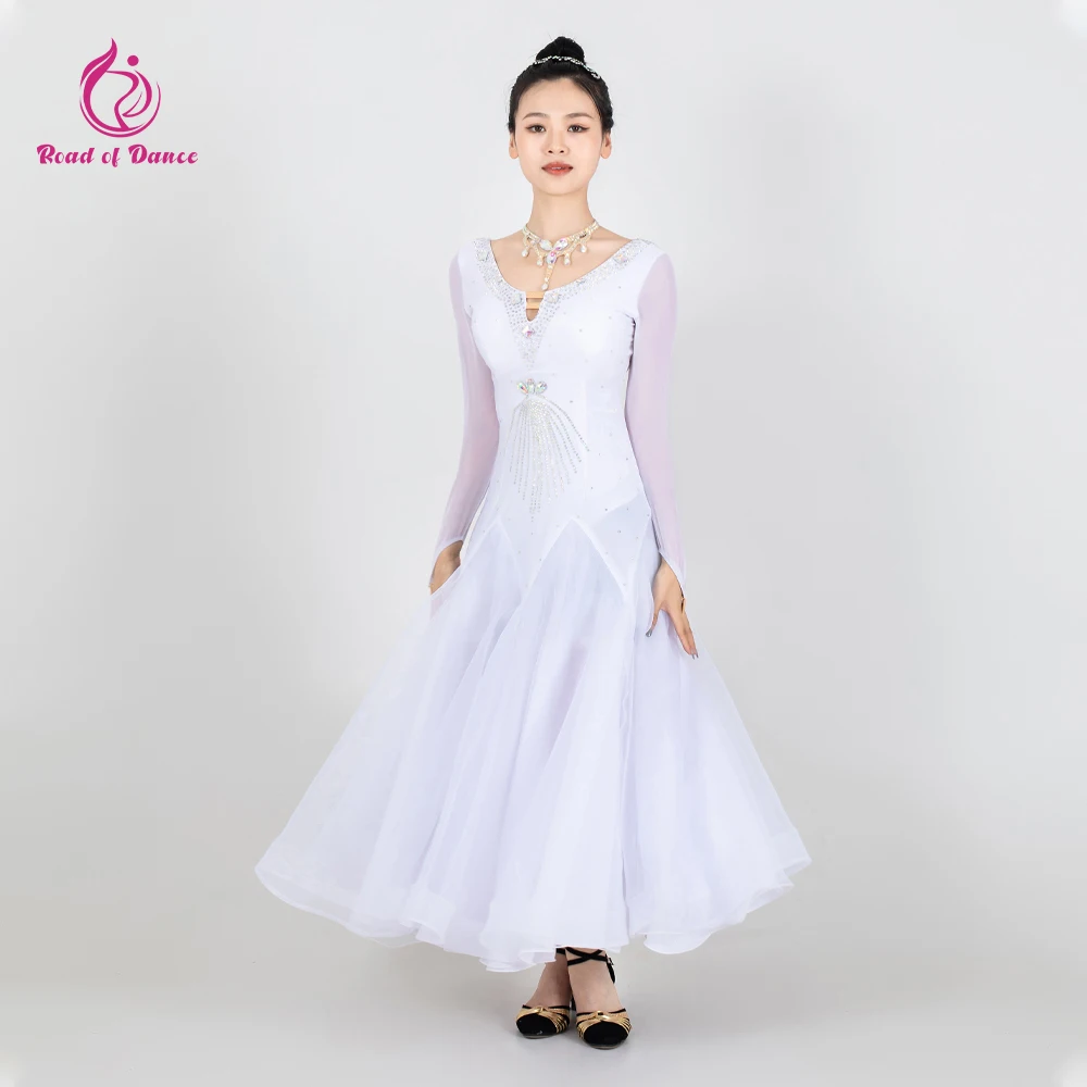 

Ballroom Dance Competition Waltz Costumes Woman 2026 Prom Stage Suit Broadcast Modern Dress Girls Sets Drag Queen Party Cothing