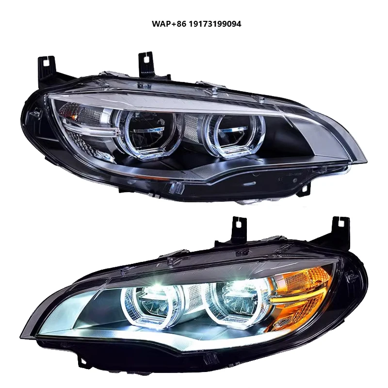 

Для BMW X6 E71 Светодиодная фара в сборе для моделей 2008-2013 гг., 24 В, 6000 К, модернизация переднего света с цветовой температурой