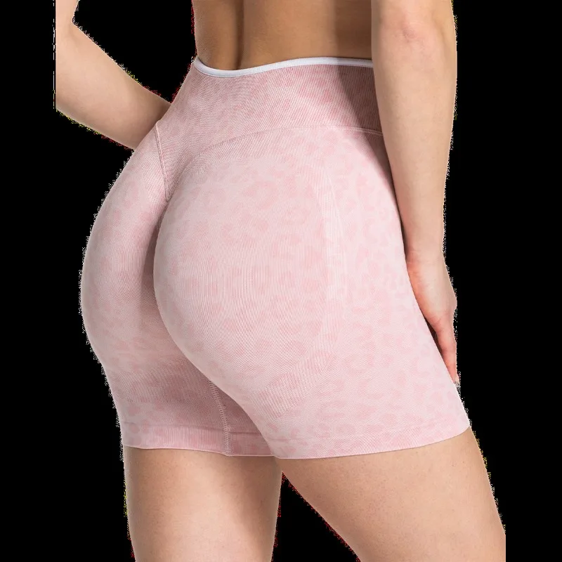 Quick drying seamless yoga shorts for women, high waisted, hip lifting, abdominal tightening, running and fitness pants - Image 4