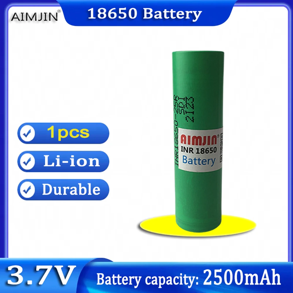 

3.7V 2500mAh 18650 Battery For Our 18650 Toy Tool Flashlight Battery