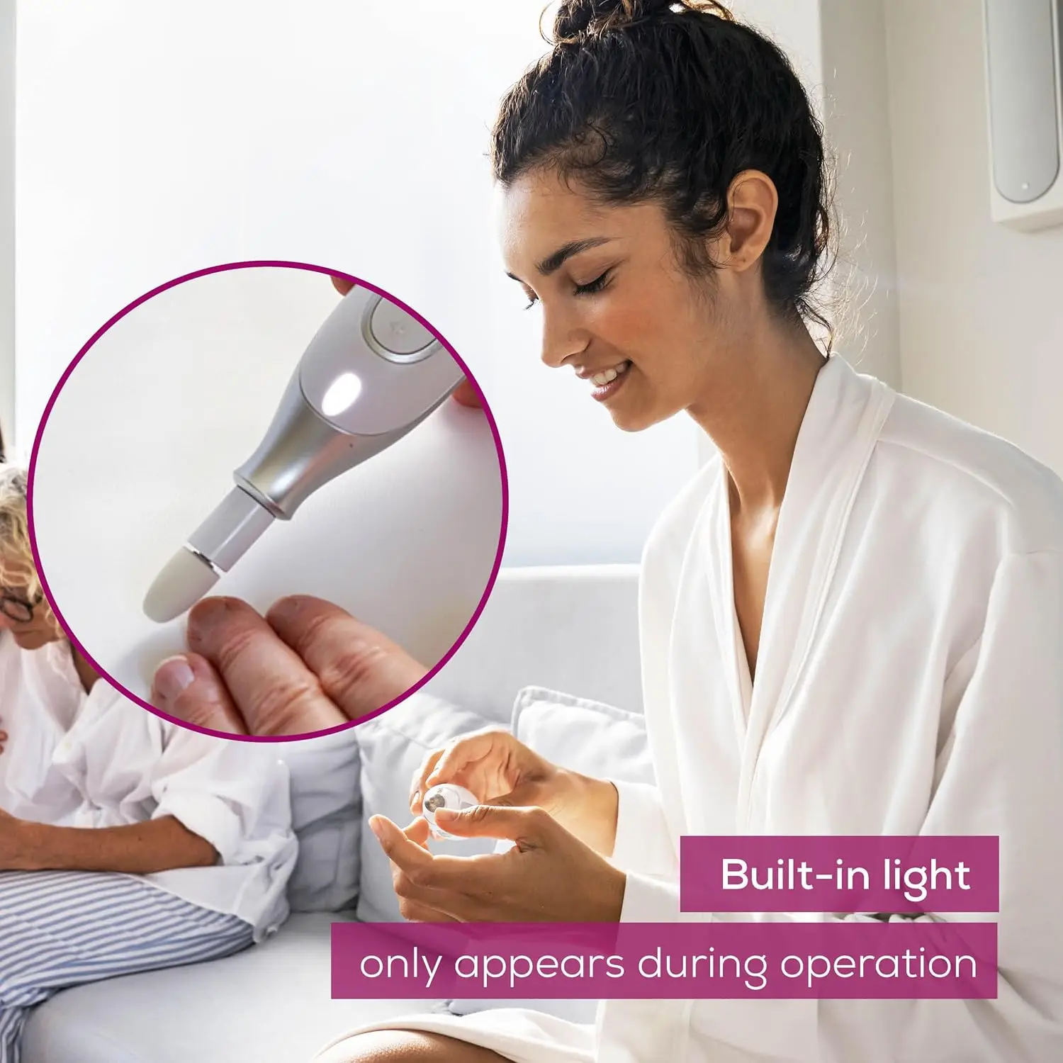 Kit Trapano Elettrico per Unghie 7-in-1 con Luce LED, Velocità Regolabili per Manicure e Pedicure Professionali