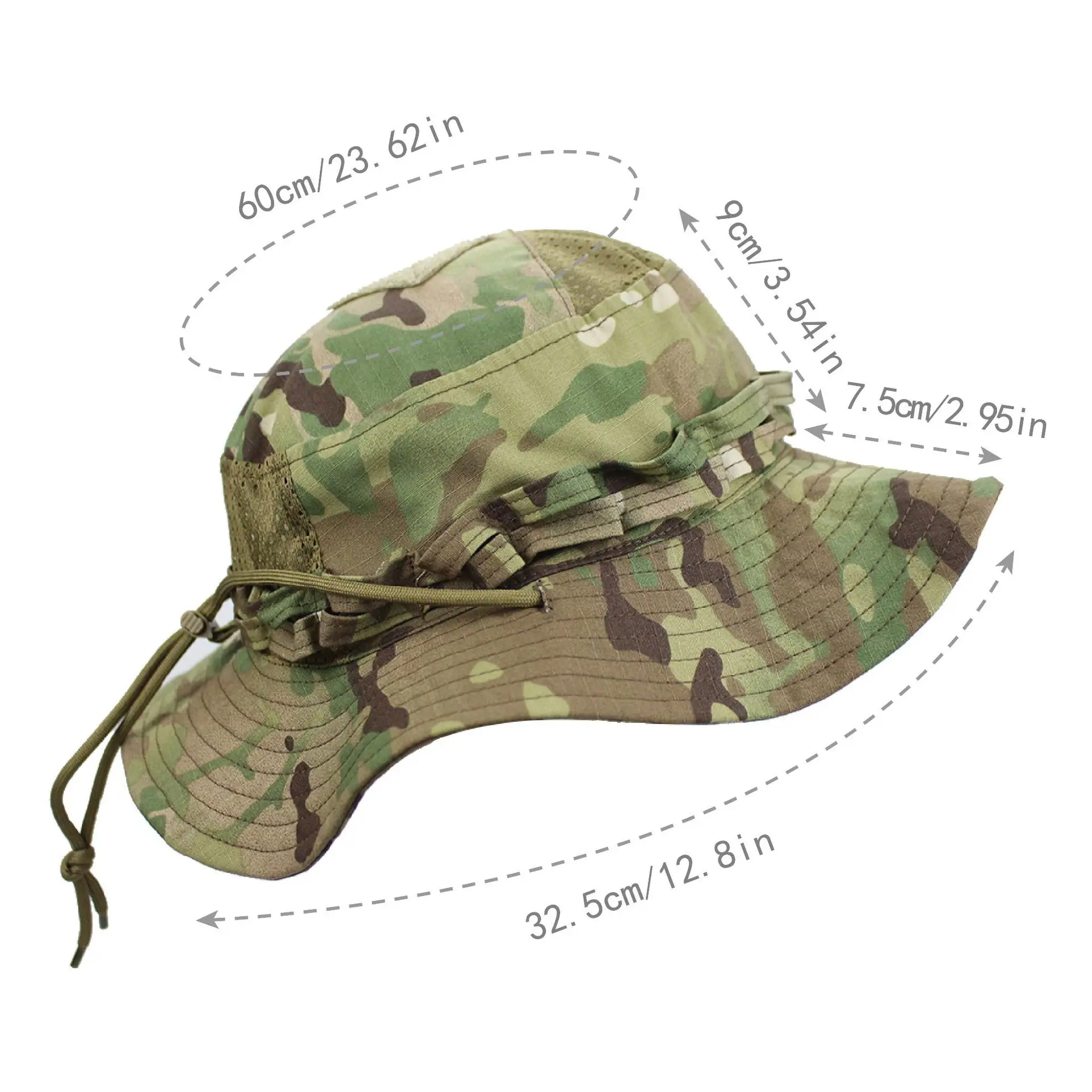 Tactical Camouflage Bucket Hat Boonie Hats Multicam Summer Cap Hunting Hiking Outdoor Fishing Camo Caps for Men