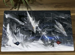 YuGiOh Trishula, Dragon of the Ice Barrier TCG Mat Trading Card Game Mat CCG Playmat Anti-slip Rubber Mouse Pad Desk Play Mat