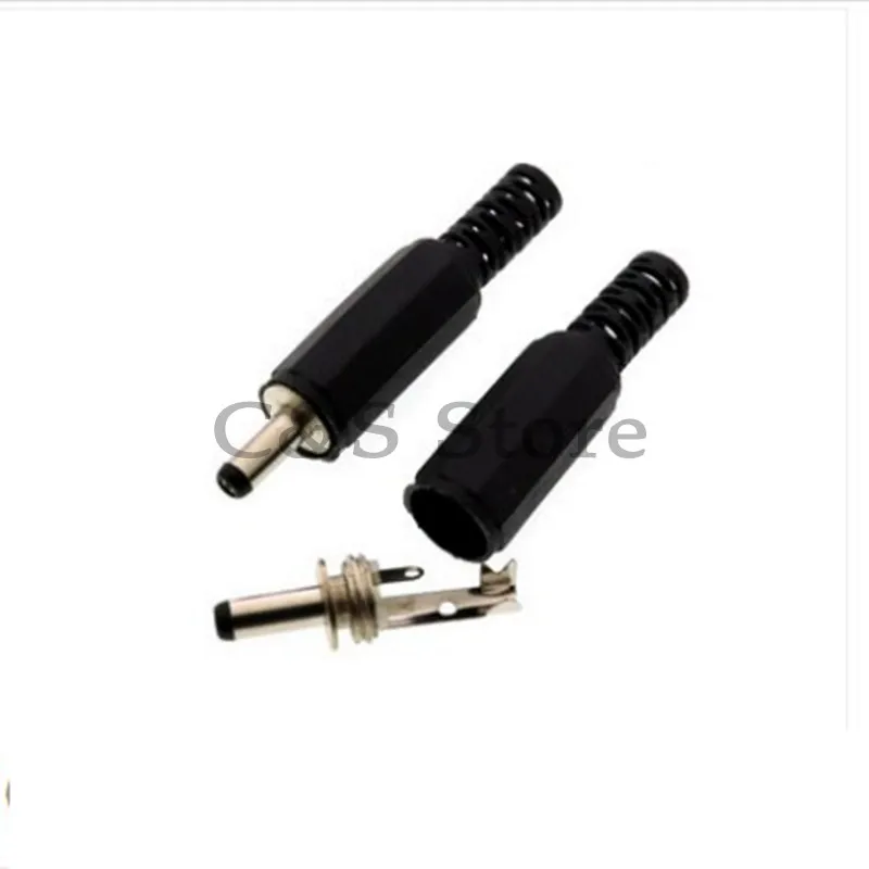 10pcs DC Male Power Plug Jack 1.35mm X 3.5mm Adapter 3.5*1.35 Connector For Laptop Electrical Socket Outlet Plug DIY
