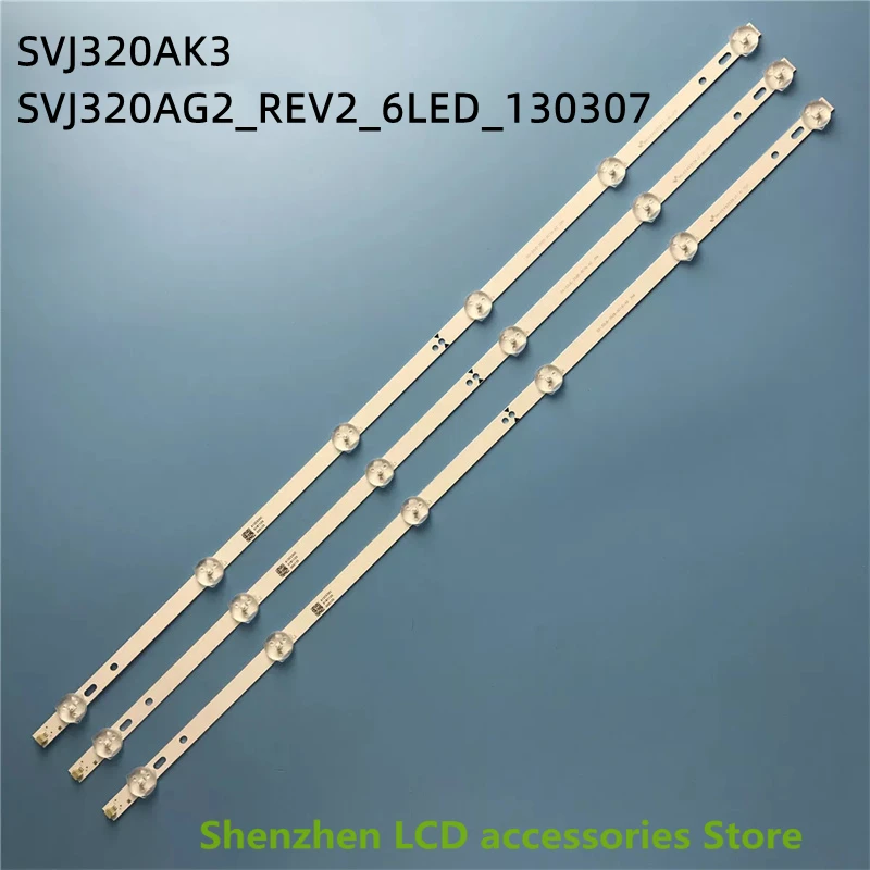 6LEDS 560mm LED Strip for LB-C320X14-E12 LB-C320X14-E11 SVJ320AK3 SVJ320AG2 32D2000 M320X13-E2-H M320X13-E1-A C320X14-E3-B