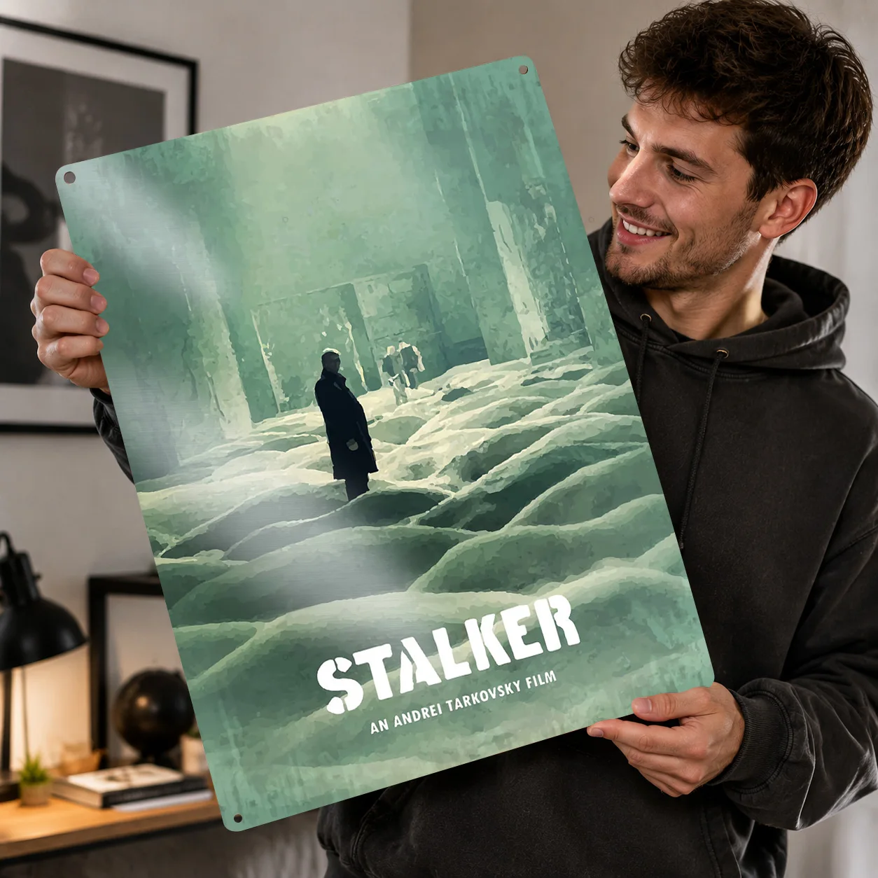 Stalker 3D Texture Metal Poster Customized Wall Art Tin Sign Gift for Mancave Decoration Bedroom Accessories Bathroom Decor Room