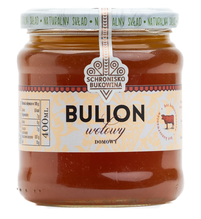 Bulion wołowy 400ml - Schronisko Bukowina