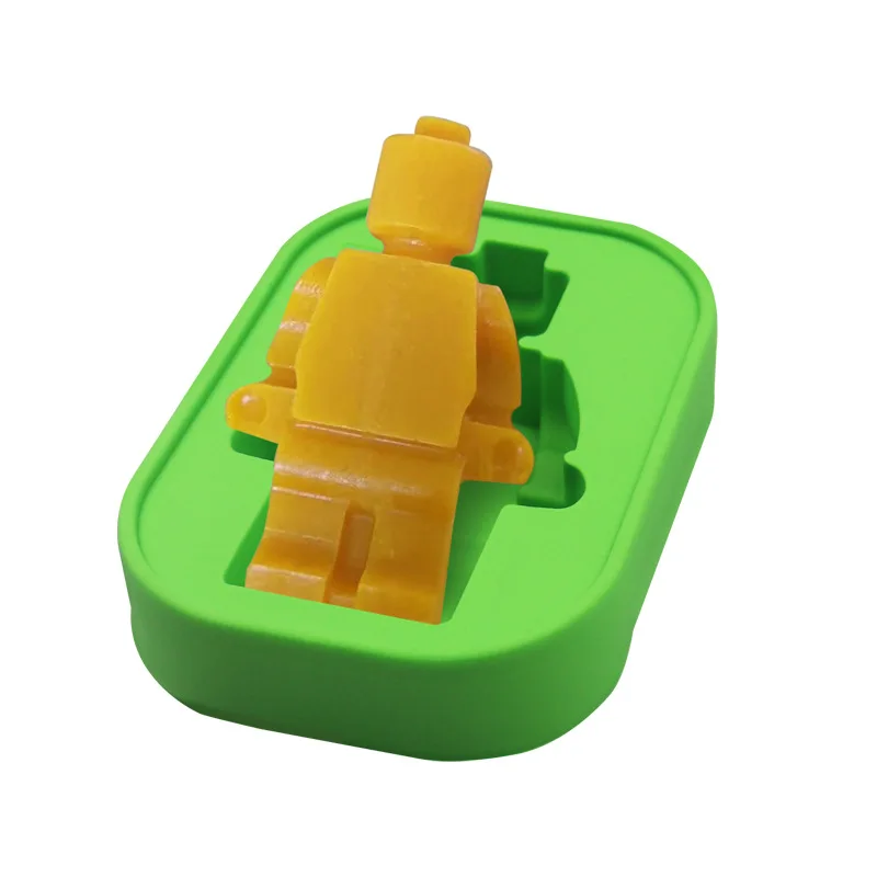 Robot Ice Cube Tray Silicone Mold Candy Moulds Chocolate Moulds For Kids Party and Baking Minifigure Building Block Mold Themes