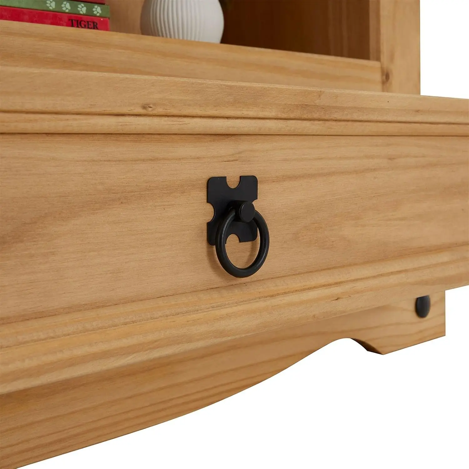 ملكي السالسا Bücherschrank Bücherregal Mexiko-Stil، كيفر ماسيف مهز، gewachst، 1 Schublade